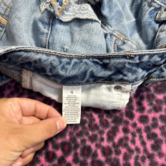 Y2K American Eagle Low Rise Micro Denim Shorts - Picture 5 of 5